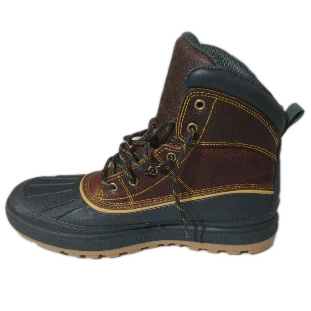 Nike Woodside‎ 2 High ACG Brown Gold Black Beige 525393-770 Snow Rain Boots Sz8